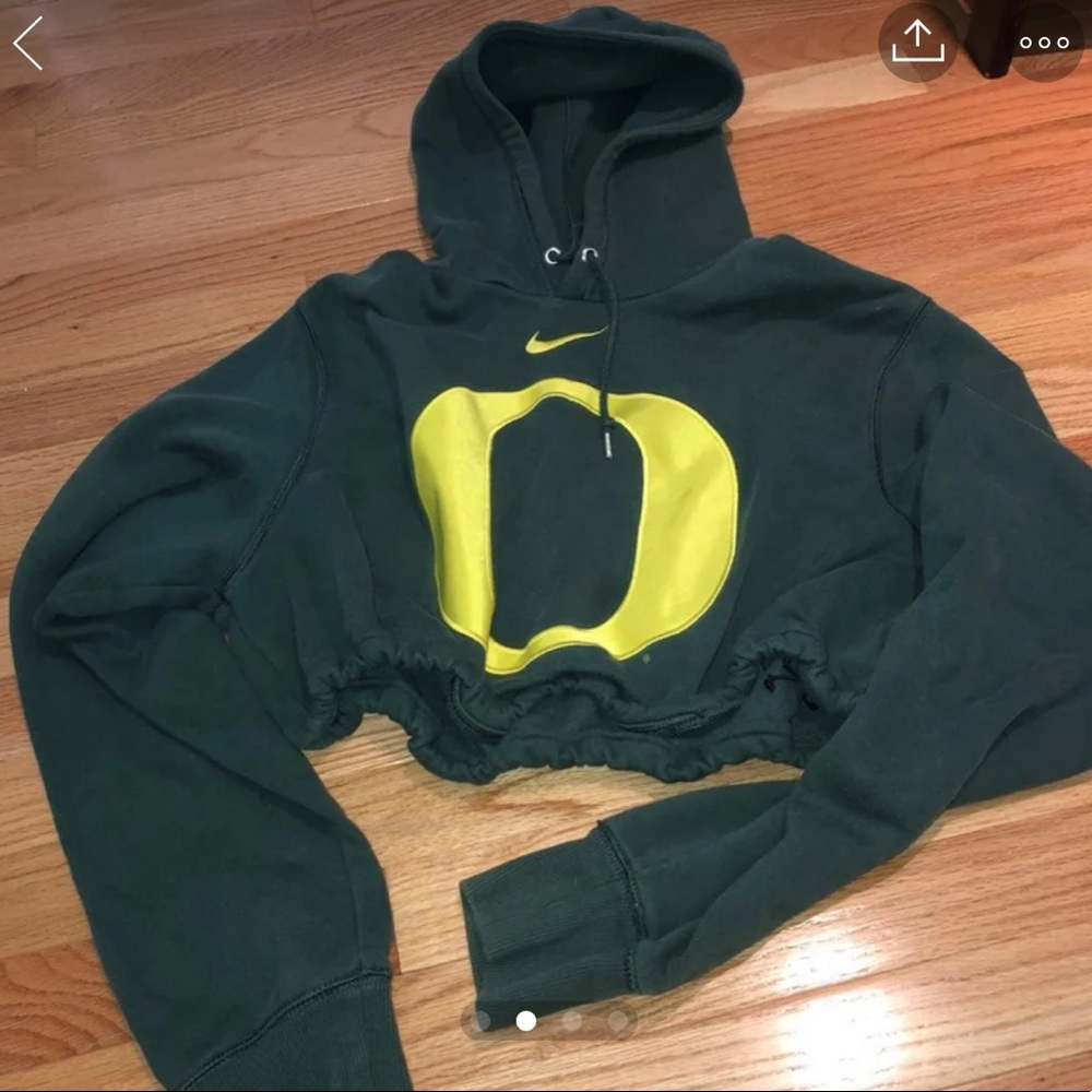 university of oregon cropped hoodie
